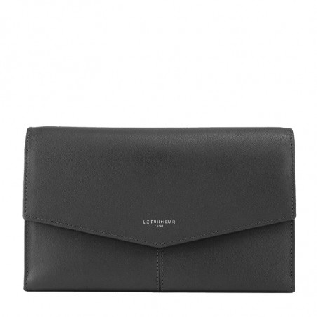 The Tanner Charlotte Wallet and Checkbook Cover Black