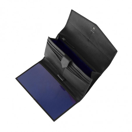 The Tanner Charlotte Wallet and Checkbook Cover Black