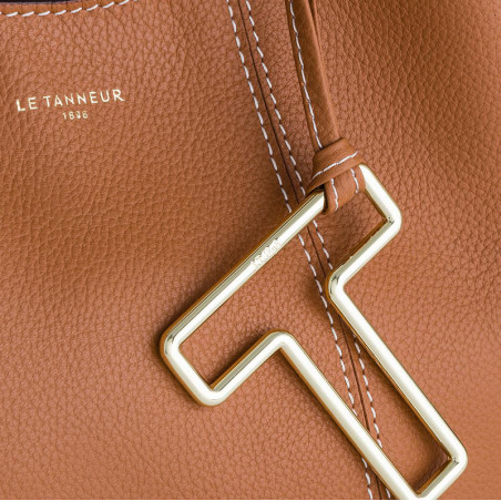 Le Tanneur Juliette Small Grainy Leather Handbag