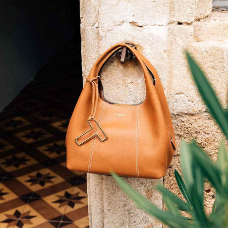 Le Tanneur Juliette Small Grainy Leather Handbag