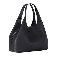 Le Tanneur Juliette Sac Porté Epaule En Cuir Grainé Noir