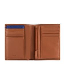 Le Tanneur Martin Medium Vertical 2-Flap Tan Wallet