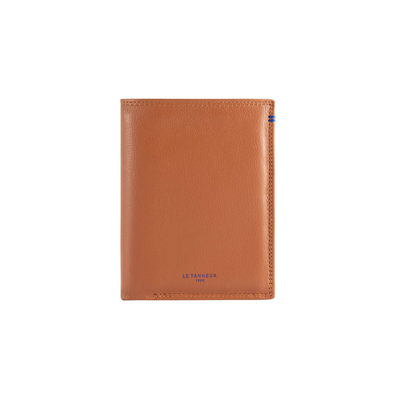 Le Tanneur Martin Medium Vertical 2-Flap Tan Wallet