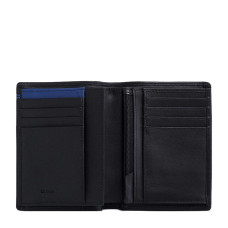 Le Tanneur Martin Medium Vertical 2-Pocket Wallet Black