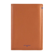 Le Tanneur Martin Grand Vertical Wallet 2 Flaps Tan