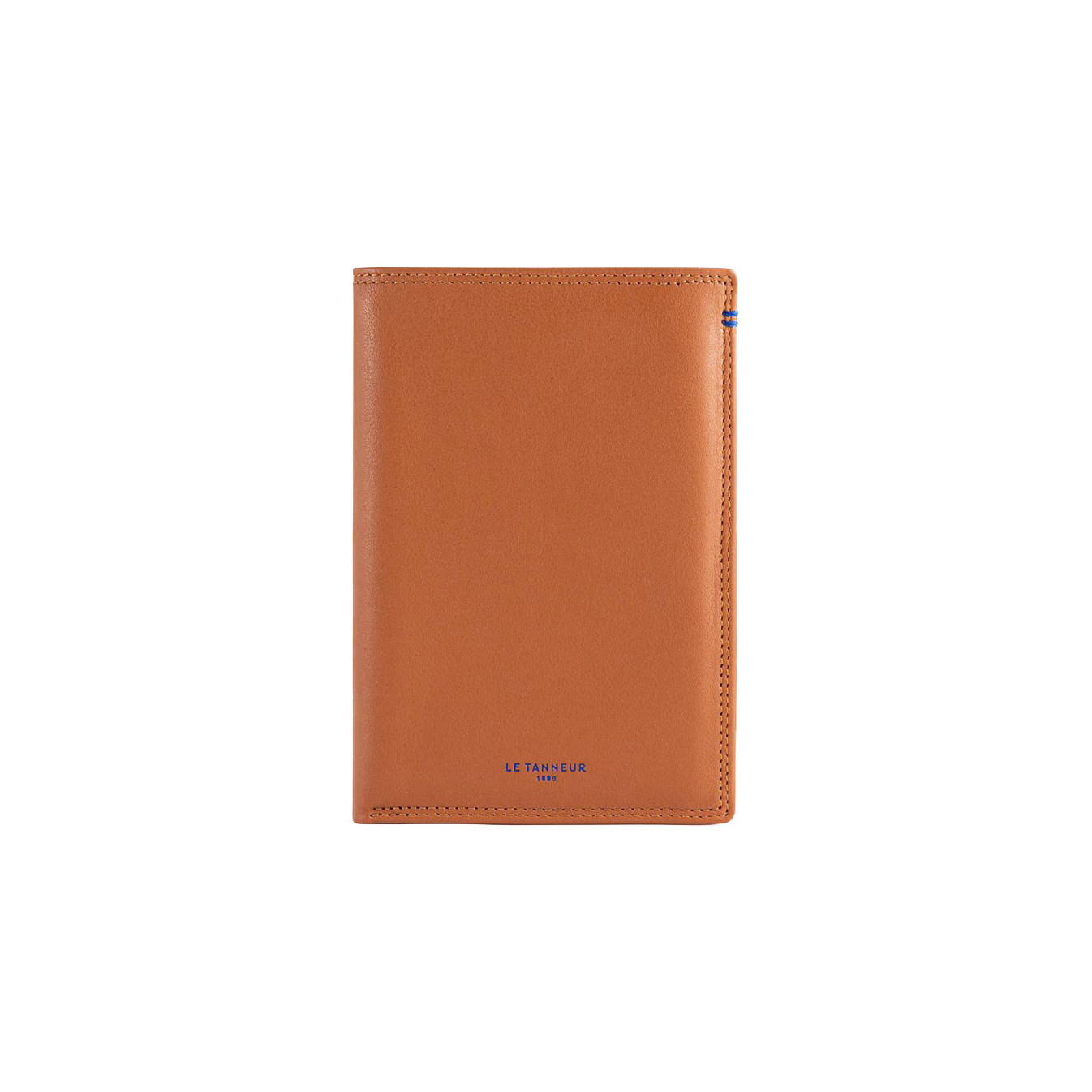 Le Tanneur Martin Grand Vertical Wallet 2 Flaps Tan