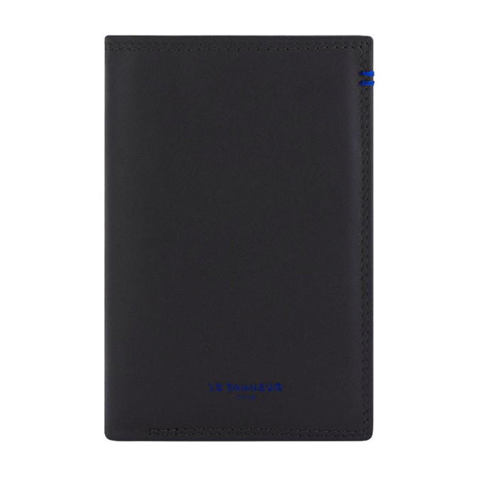 Le Tanneur Martin medium leather card holder Black