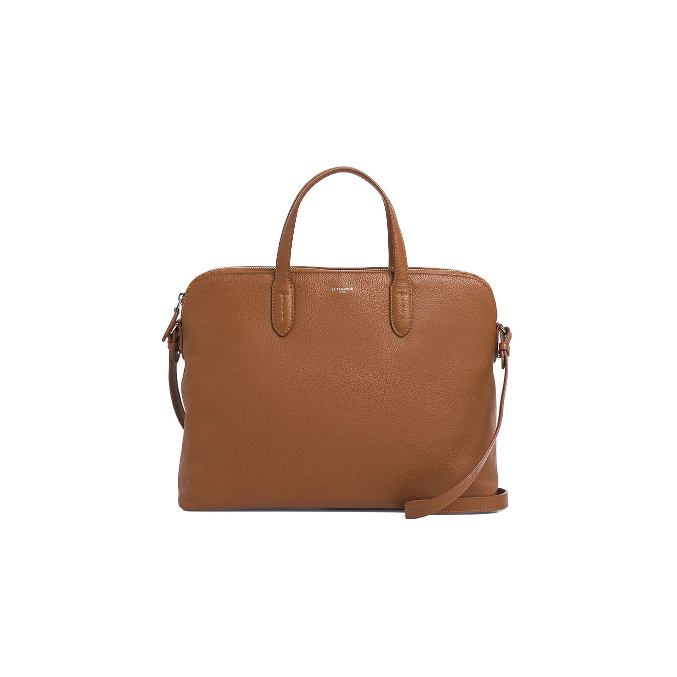 Le Tanneur Sophie Document Holder in Leather 1 Compartment PC 14" Tan