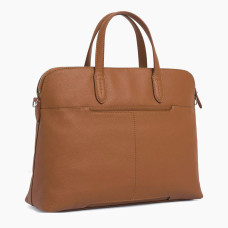 Le Tanneur Sophie Document Holder in Leather 1 Compartment PC 14" Tan