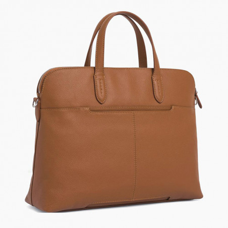Le Tanneur Sophie Document Holder in Leather 1 Compartment PC 14" Tan
