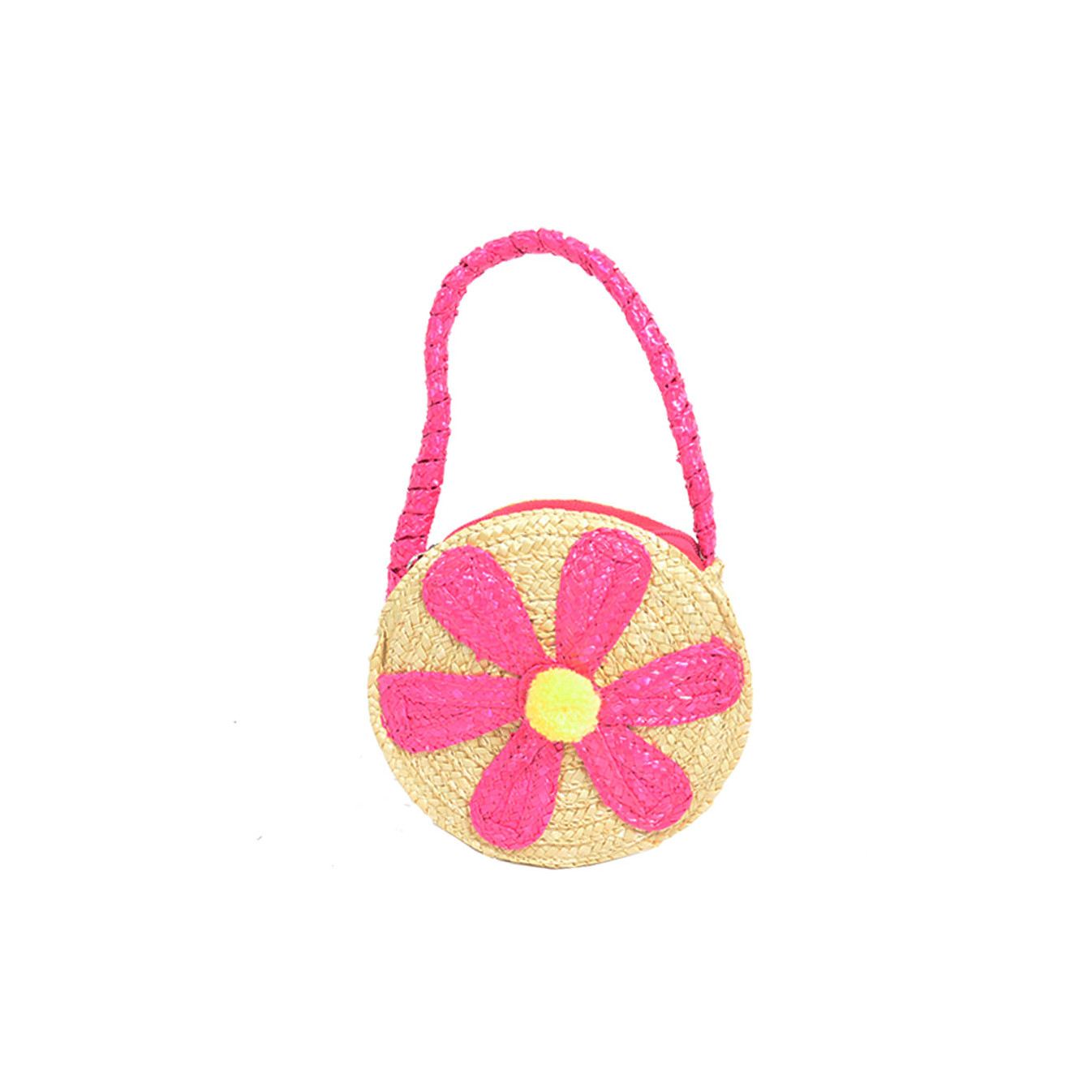 Le Voyage en Panier Marquerite Child Round Fuchsia Basket