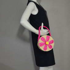 Le Voyage en Panier Marquerite Panier Enfant Rond Fushia
