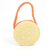 Le Voyage en Panier Marquerite Child Round Orange Basket