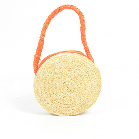 Le Voyage en Panier Marquerite Child Round Orange Basket