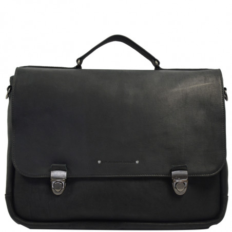 Ateliers Fourès Baroudeur School Bag 39 Cm F9540 Black