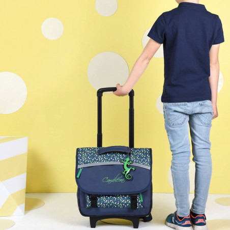 Chameleon Actual Wheeled Backpack 38cm Green Geo