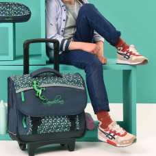 Chameleon Actual Wheeled Backpack 38cm Green Geo