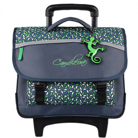 Chameleon Actual Wheeled Backpack 38cm Green Geo