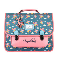 Camaleon Retro 38cm School Bag Green Windmill