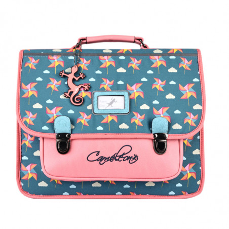 Camaleon Retro 38cm School Bag Green Windmill