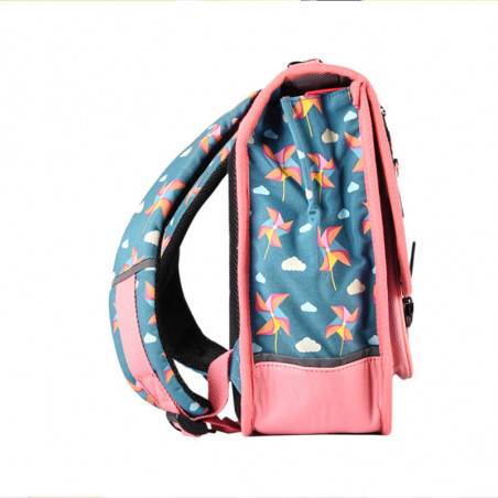 Camaleon Retro 38cm School Bag Green Windmill