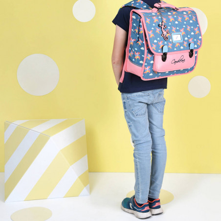 Camaleon Retro 38cm School Bag Green Windmill