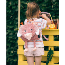 Les Deglingos Sac à Doudou Cartable Pomelos L'Autruche porté