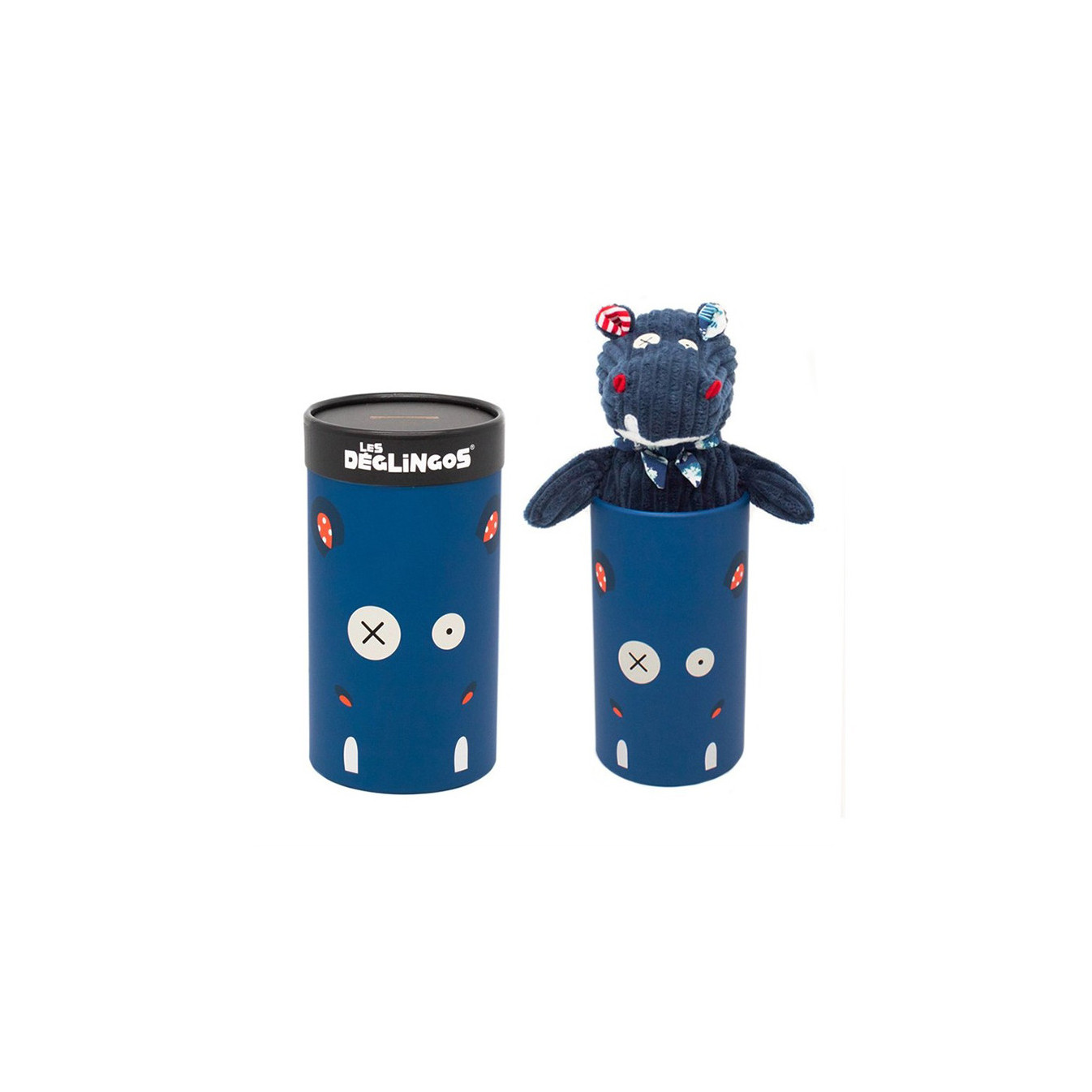 Les Deglingos Great Plush Doudou Hippipos The Hippo