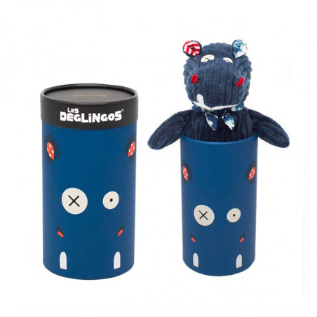 Les Deglingos Great Plush Doudou Hippipos The Hippo