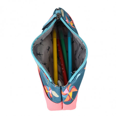 Cameleon Retro Green Windmill Pencil Case
