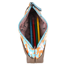 Chameleon Retro Grey Fox Pencil Case