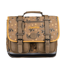 Chameleon Vintage Urban Boy School Bag 38cm Yellow Dino