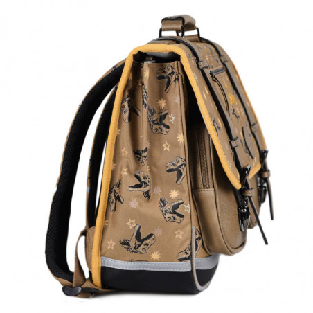Chameleon Vintage Urban Boy School Bag 38cm Yellow Dino