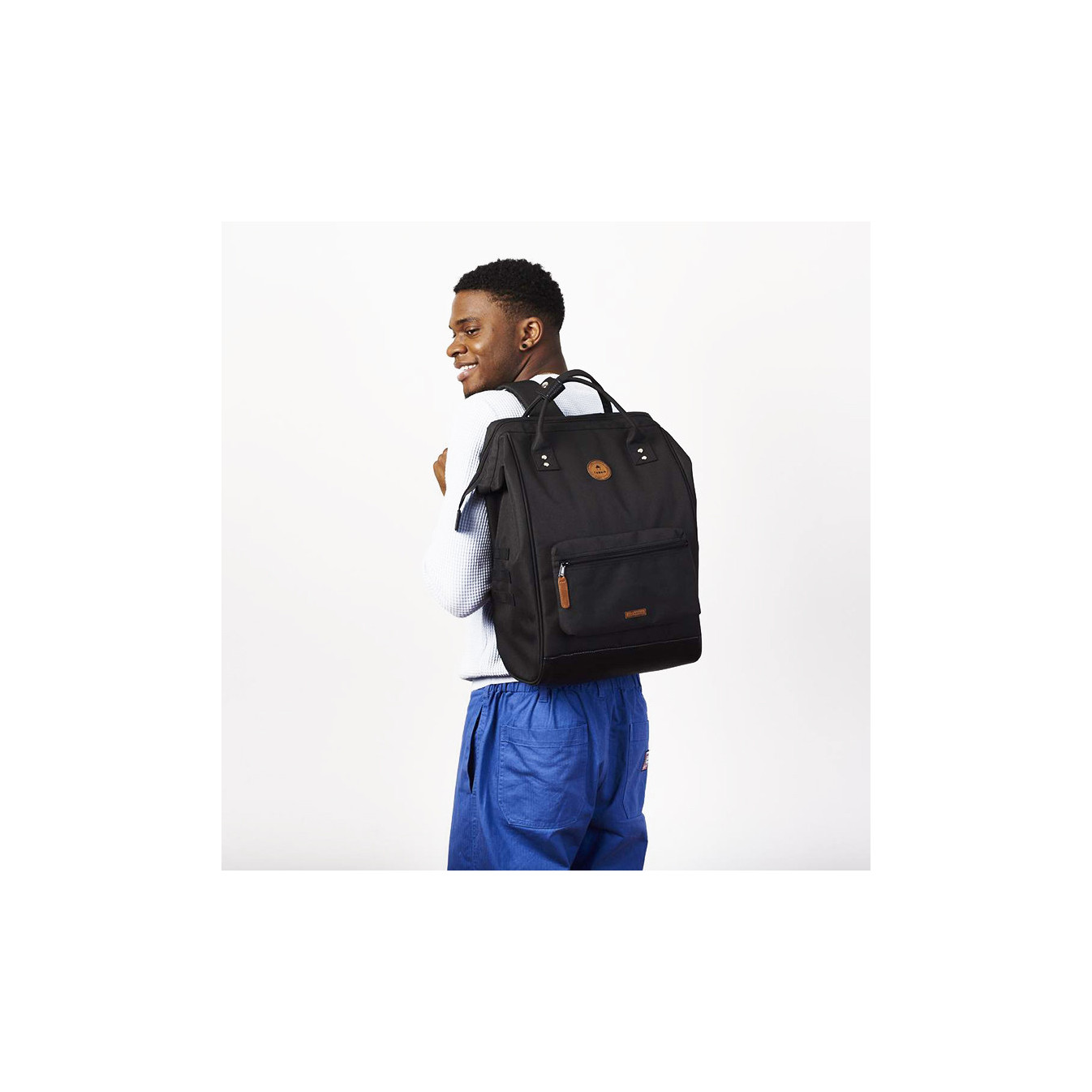 Cabaïa Large Berlin Sac à Dos 15" Noir porté
