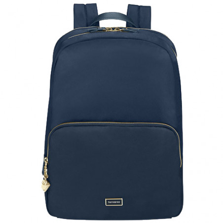Samsonite Karissa Biz Sac À Dos PC 15.6″ 2 Compartiments Midnight Blue de face
