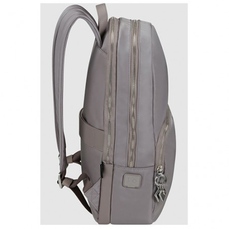 Samsonite Karissa Biz Sac À Dos PC 15.6″ 2 Compartiments Lilac Grey de côté