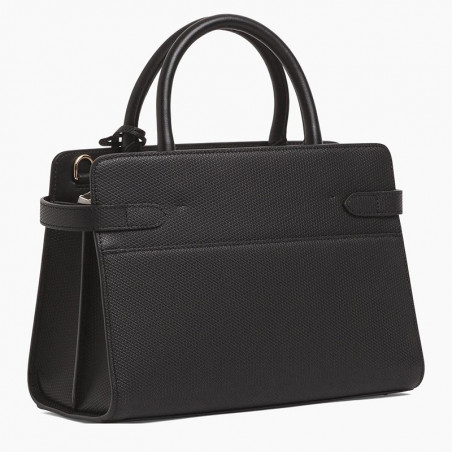 Le Tanneur Emilie Medium Leather Handbag in Black