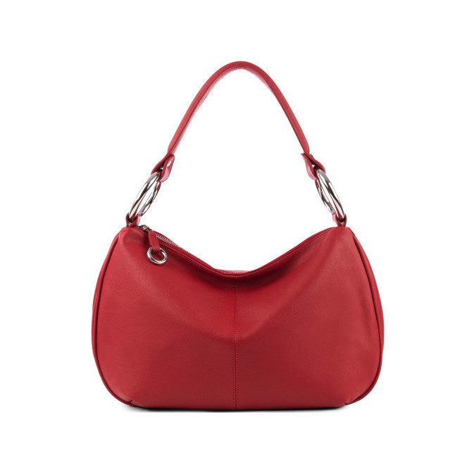 Sac à Main Sequoia En Cuir Bicolore Noir/rouge - Porté épaule - Très Bon état Occasion