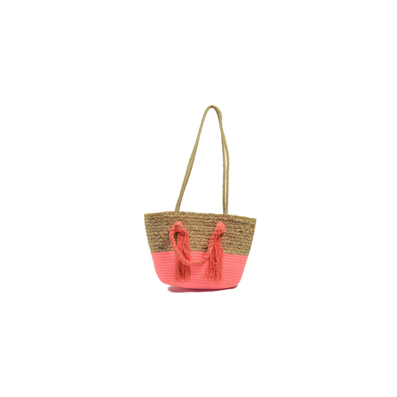 Bohemian Basket Tote Bag 6588 Pink