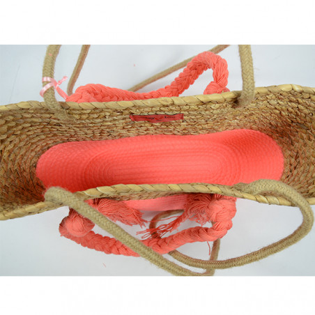 Bohemian Basket Tote Bag 6588 Rose