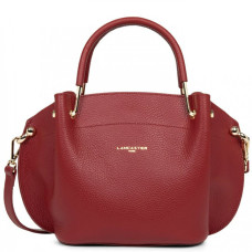 Lancaster Foulonne Double Handbag Louisa 470-18 Carmine In Blush