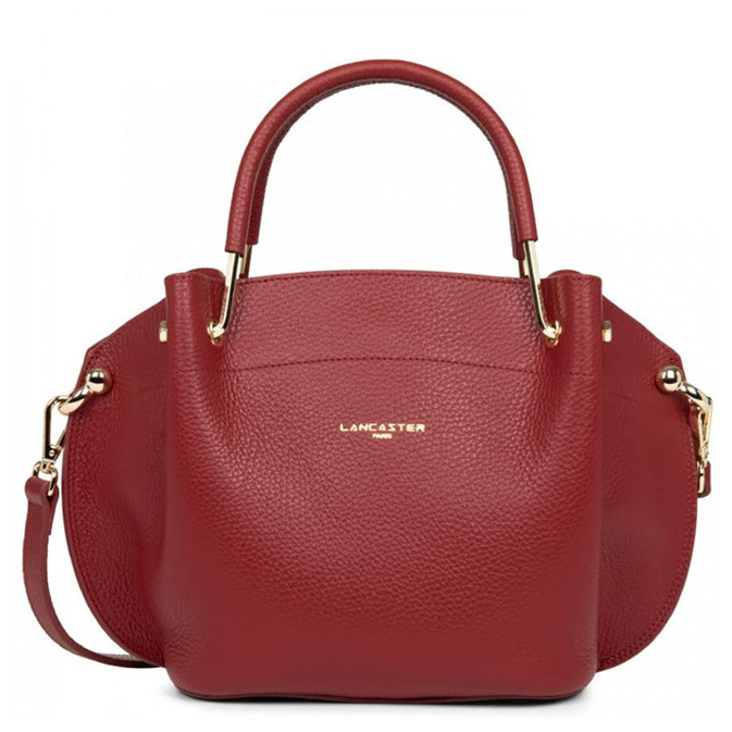 Lancaster Foulonne Double Handbag Louisa 470-18 Carmine In Blush