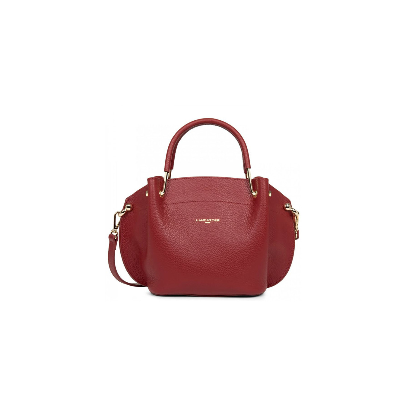 Lancaster Foulonne Double Handbag Louisa 470-18 Carmine In Blush