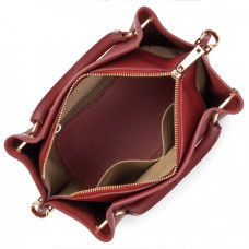 Lancaster Foulonne Double Handbag Louisa 470-18 Carmine In Blush