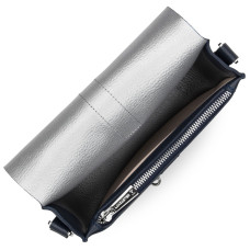 Lancaster Dune Sac Besace 470-22 Bleu In Argent ouvert
