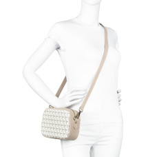Lancaster Ikon Crossbody Bag 418-15 Nude Brown