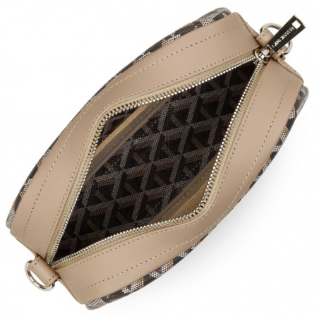 Lancaster Ikon Crossbody Bag 418-15 Nude Brown