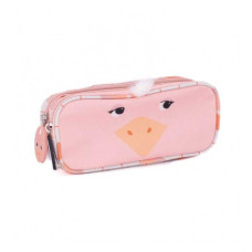 The Deglingos Double Pencil Case Pomelos the Ostrich