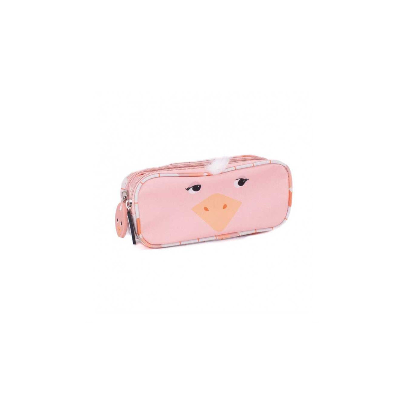 The Deglingos Double Pencil Case Pomelos the Ostrich