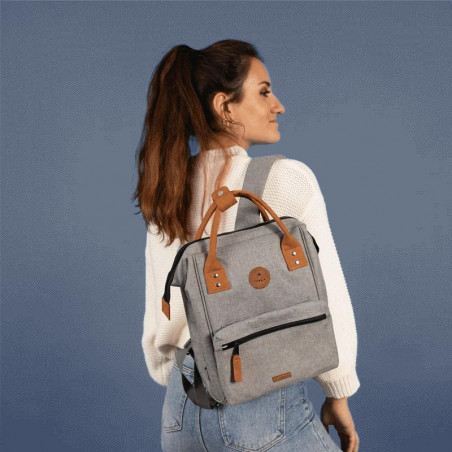 Cabaïa Small New York Backpack 10.5" Grey